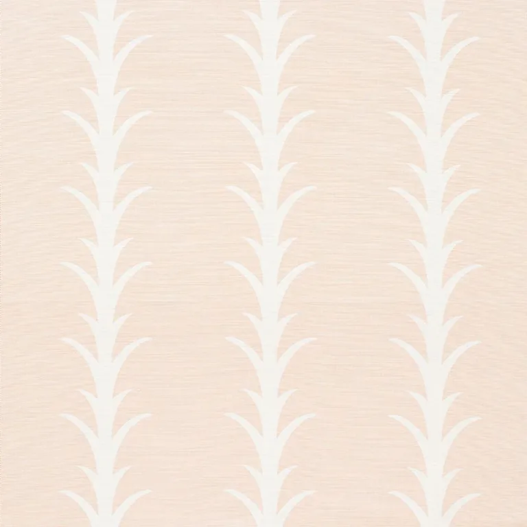 Schumacher 177634 Acanthus Stripe Blush fabric swatch