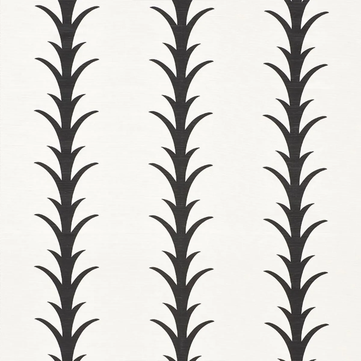 Schumacher 177632 Acanthus Stripe Carbon fabric swatch