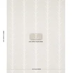 Schumacher 177636 Acanthus Stripe Natural fabric swatch