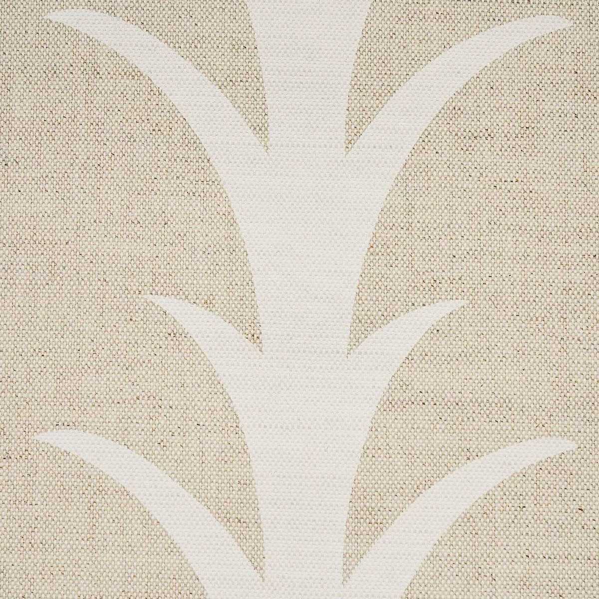 Schumacher 177636 Acanthus Stripe Natural fabric swatch