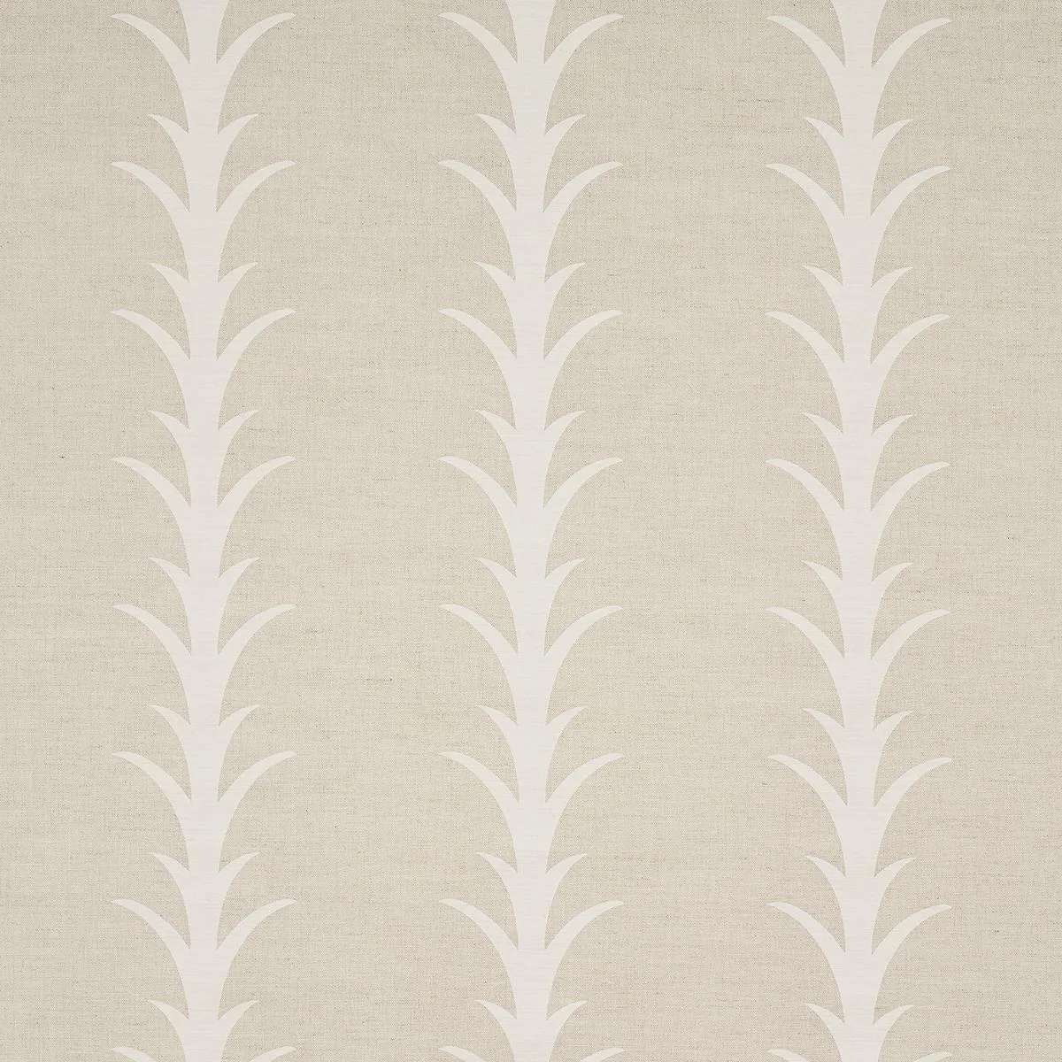 Schumacher 177636 Acanthus Stripe Natural fabric swatch