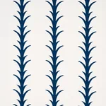 Schumacher 177635 Acanthus Stripe Navy fabric swatch