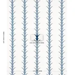 Schumacher 177635 Acanthus Stripe Navy fabric swatch