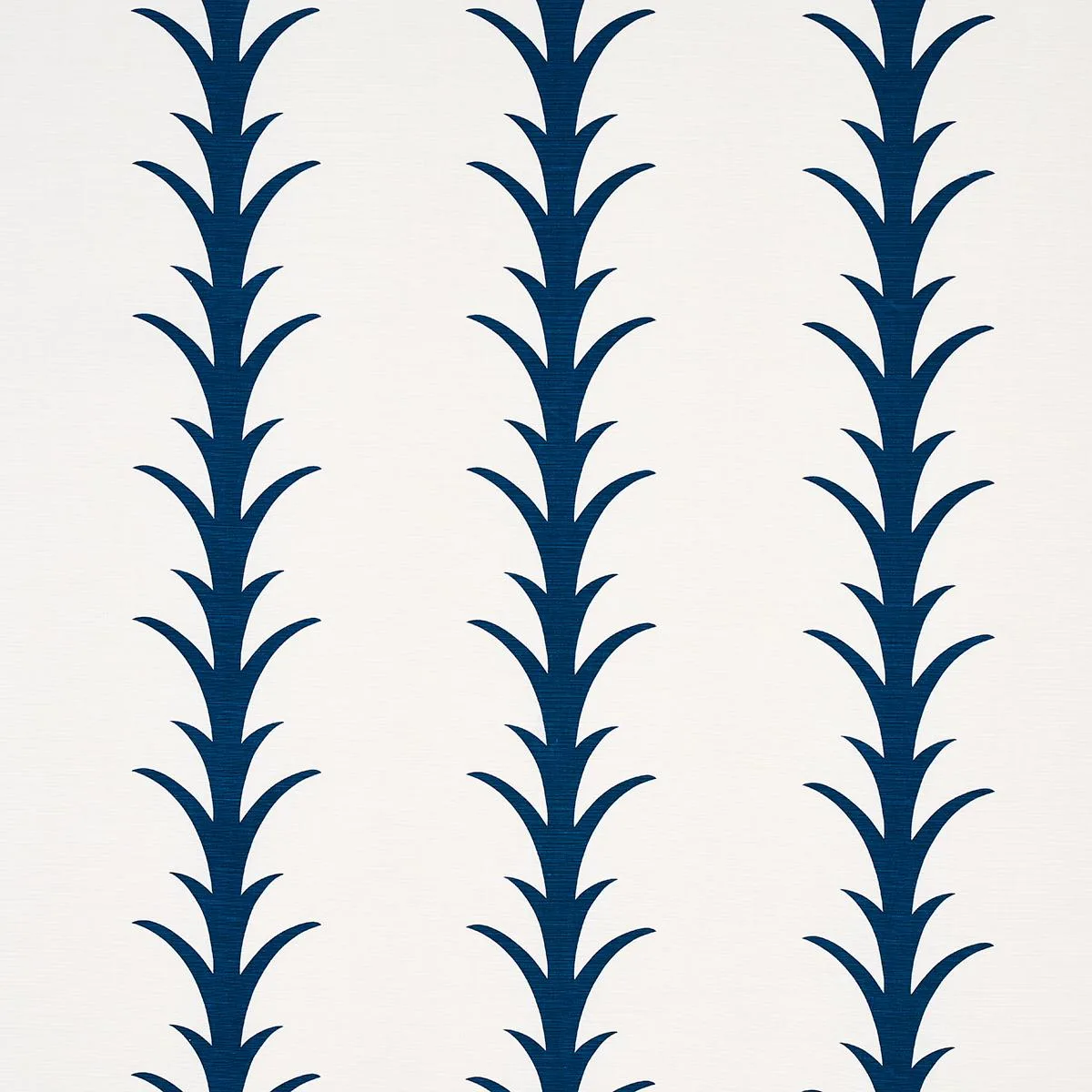 Schumacher 177635 Acanthus Stripe Navy fabric swatch