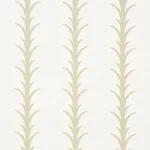 Schumacher 177630 Acanthus Stripe Sand fabric swatch
