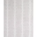 Schumacher 180801 Acanthus Stripe Sheer Carbon fabric swatch
