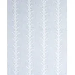 Schumacher 180802 Acanthus Stripe Sheer Slate fabric swatch