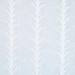 Schumacher 180802 Acanthus Stripe Sheer Slate fabric swatch