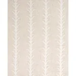 Schumacher 180800 Acanthus Stripe Sheer Taupe fabric swatch