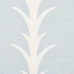 Schumacher 177633 Acanthus Stripe Sky fabric swatch