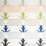 Schumacher 177633 Acanthus Stripe Sky fabric swatch