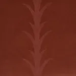 Schumacher 86452 Acanthus Stripe Velvet Terracotta fabric swatch