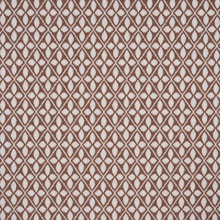 Schumacher 87082 Adams Damask Brown fabric swatch