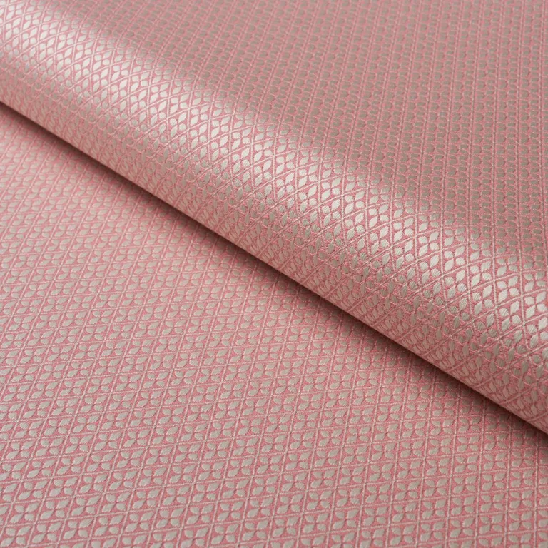 Schumacher 87085 Adams Damask Pink fabric swatch