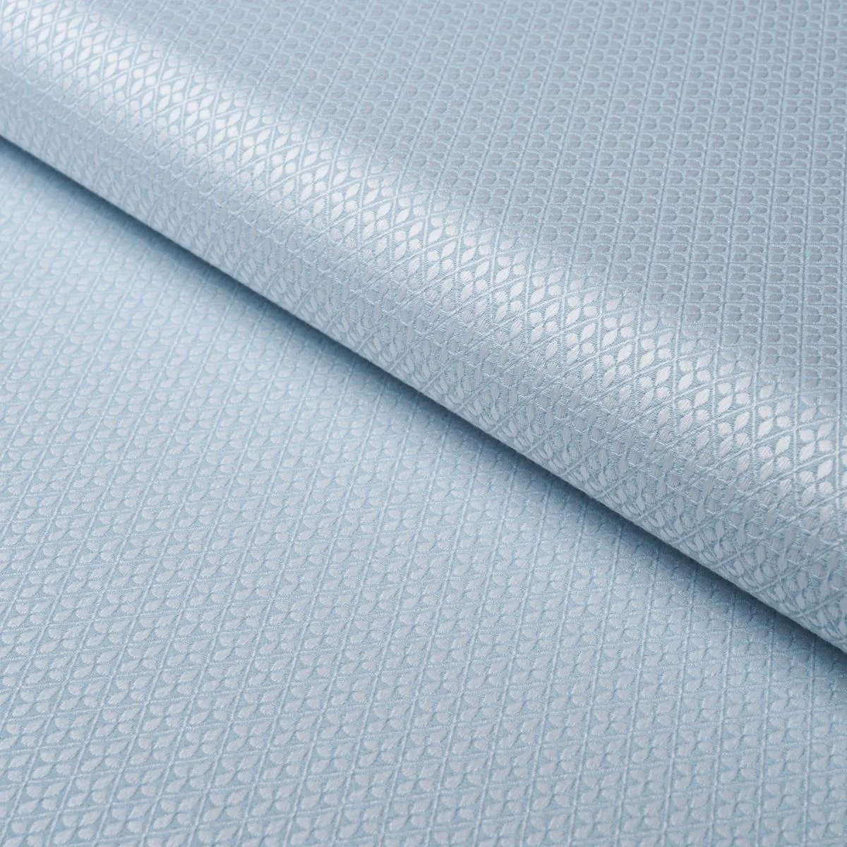 Schumacher 87083 Adams Damask Robin's Egg fabric swatch
