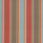 Schumacher 66000 Addison Cotton Stripe Red Earth fabric swatch