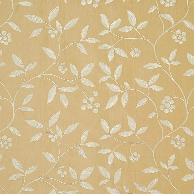 Schumacher 64331 Adelaide Embroidery Blonde fabric swatch