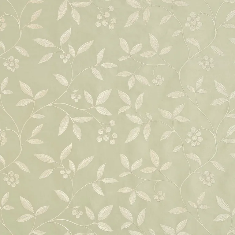Schumacher 64332 Adelaide Embroidery Ciel fabric swatch