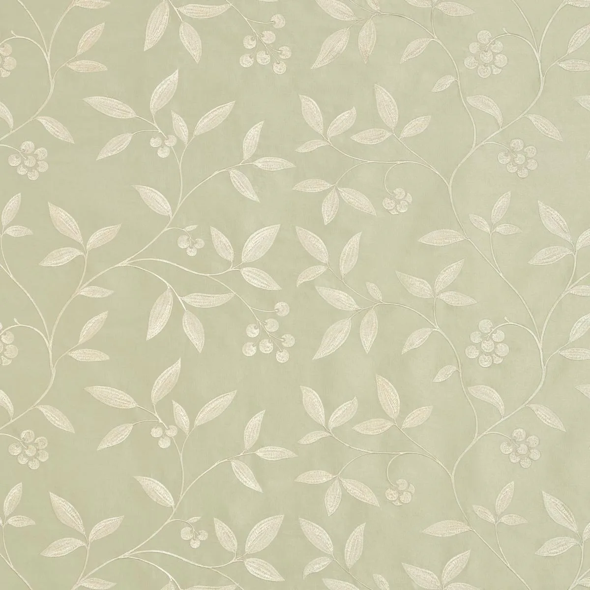 Schumacher 64332 Adelaide Embroidery Ciel fabric swatch