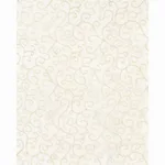 Schumacher 55981 Adia Sheer Embroidery Cream fabric swatch