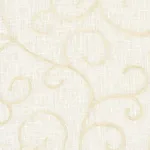 Schumacher 55981 Adia Sheer Embroidery Cream fabric swatch