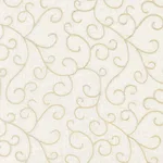 Schumacher 55980 Adia Sheer Embroidery Parchment fabric swatch