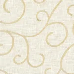 Schumacher 55980 Adia Sheer Embroidery Parchment fabric swatch