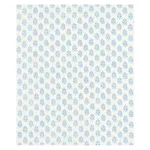Schumacher 179360 Aditi Hand-Block Print Blue fabric swatch