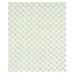 Schumacher 179361 Aditi Hand-Block Print Green fabric swatch
