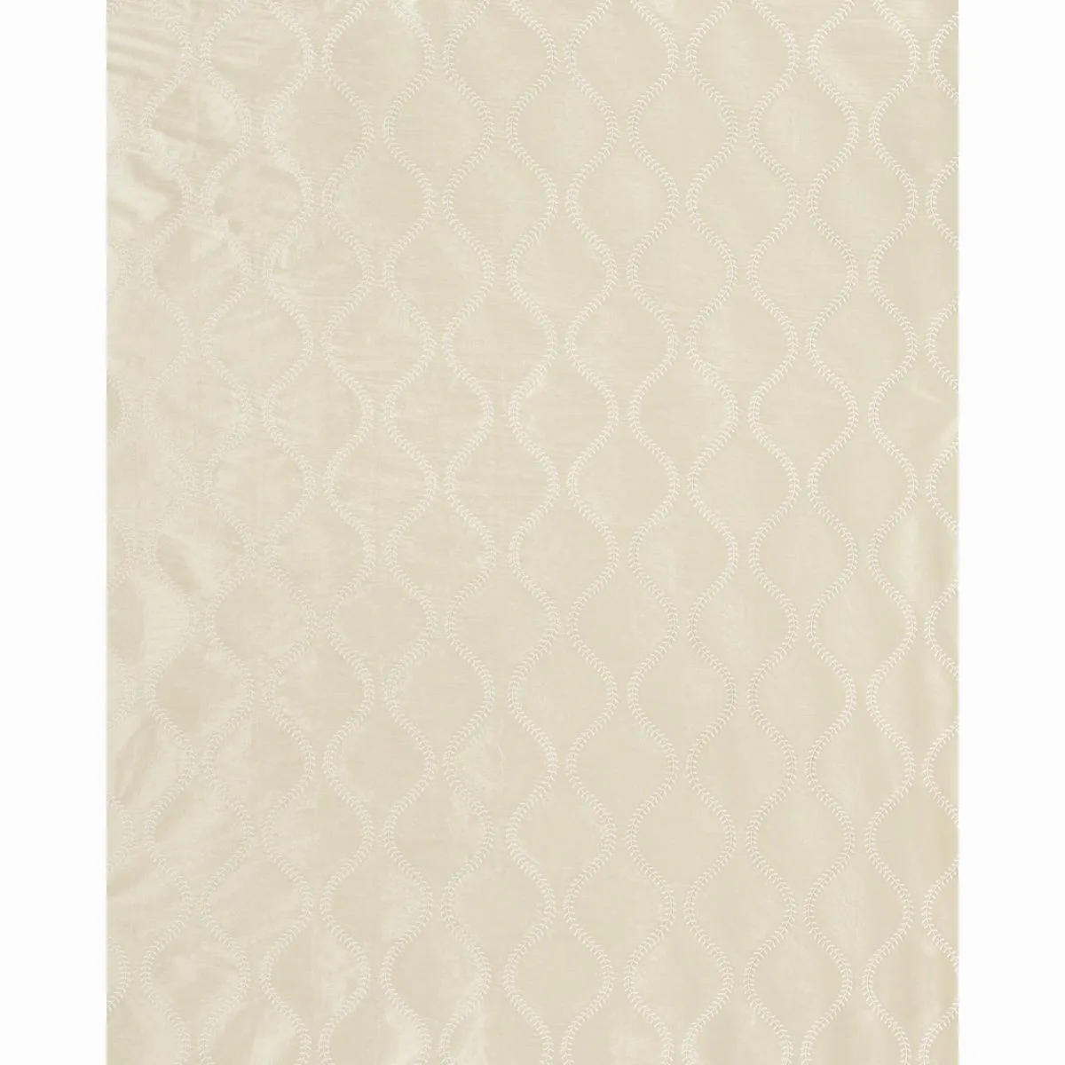 Schumacher 65752 Agadir Embroidery Champagne fabric swatch