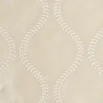 Schumacher 65752 Agadir Embroidery Champagne fabric swatch