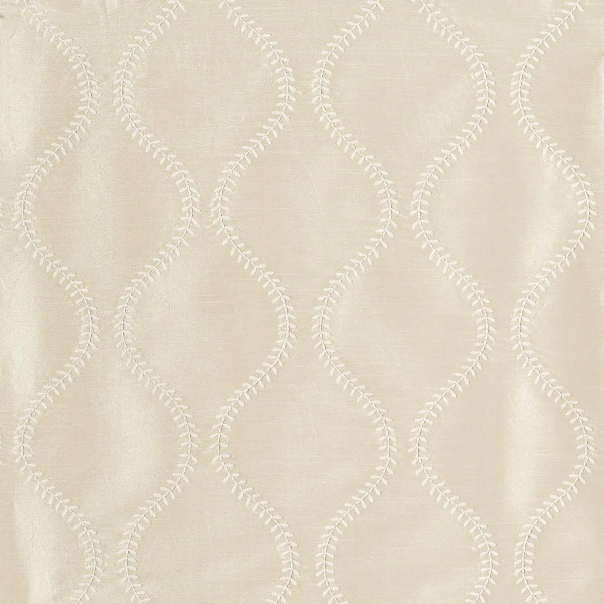 65752 Agadir Embroidery Champagne Fabric