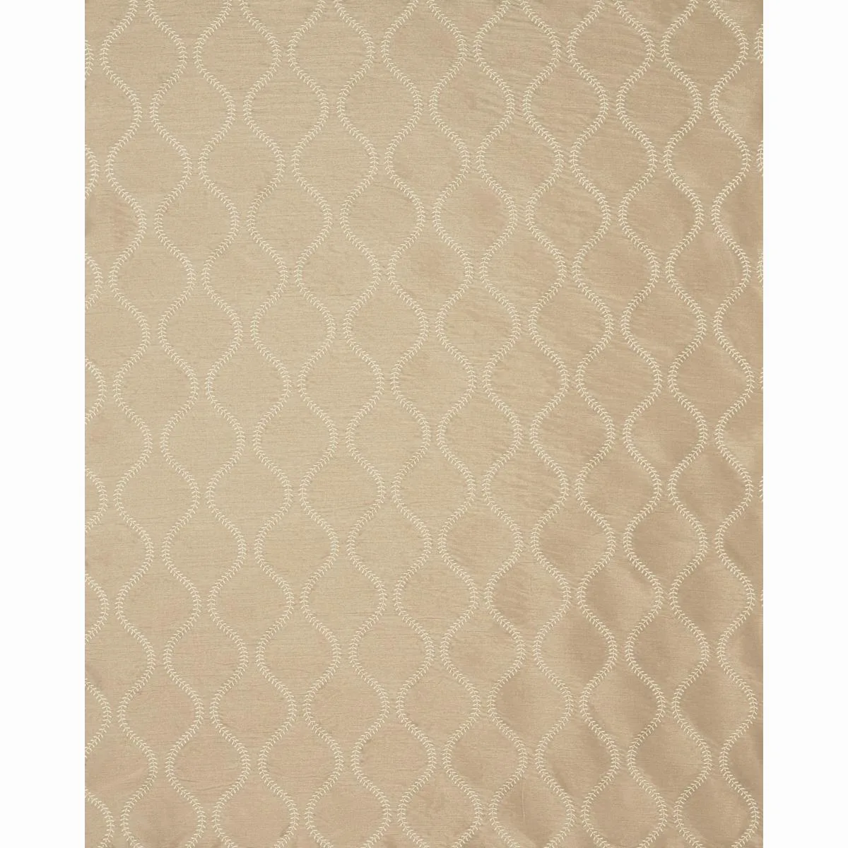 Schumacher 65750 Agadir Embroidery Chanterelle fabric swatch