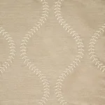 Schumacher 65750 Agadir Embroidery Chanterelle fabric swatch