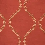 Schumacher 65754 Agadir Embroidery Spice fabric swatch