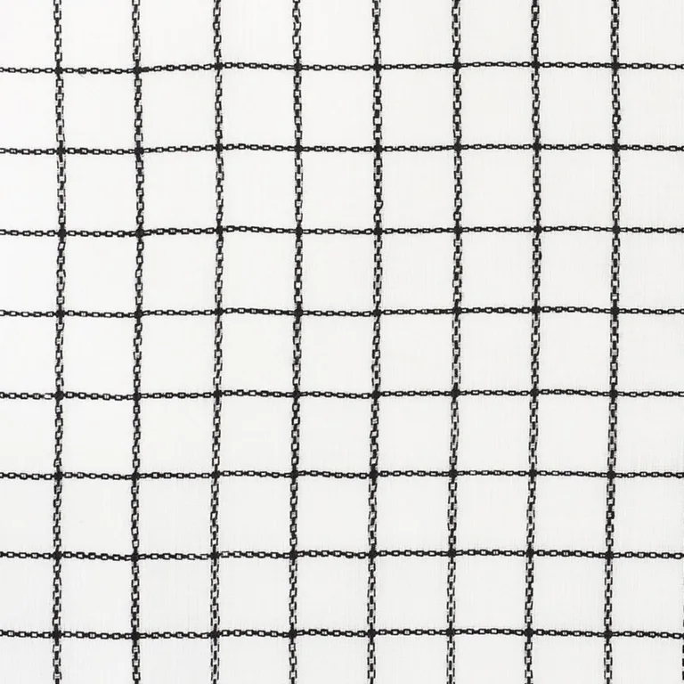Schumacher 72082 Agnes Sheer Blackwork fabric swatch