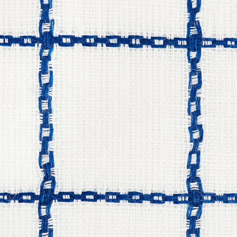 Schumacher 72080 Agnes Sheer Navy fabric swatch