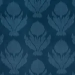 Schumacher 73990 Agra Velvet Peacock fabric swatch