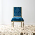 Schumacher 73990 Agra Velvet Peacock fabric swatch