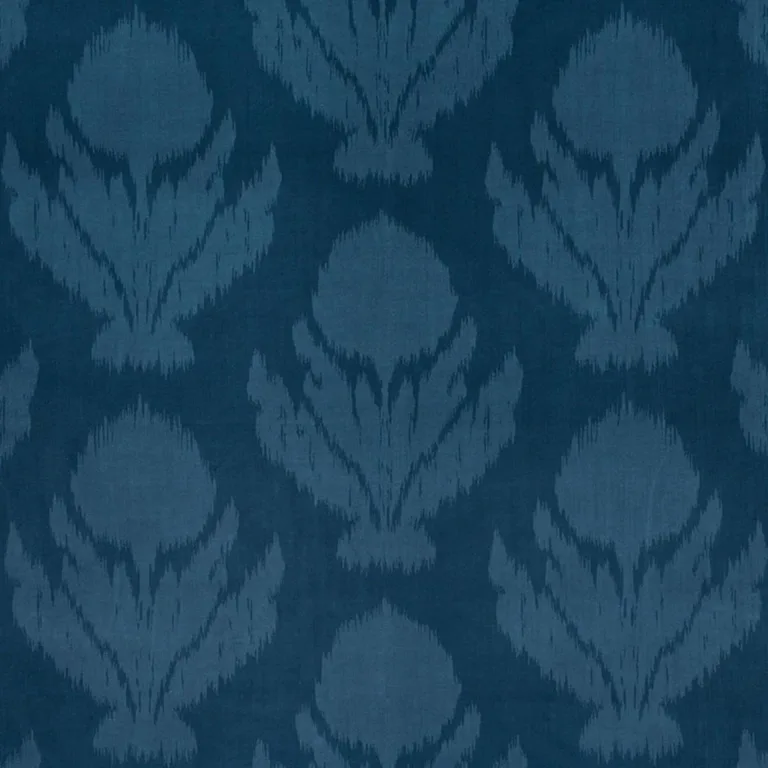 Schumacher 73990 Agra Velvet Peacock fabric swatch