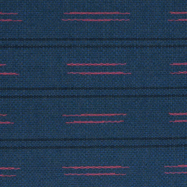Schumacher 78581 Ainsley Stripe Indoor/Outdoor Navy fabric swatch
