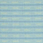 Schumacher 78580 Ainsley Stripe Indoor/Outdoor Sky fabric swatch