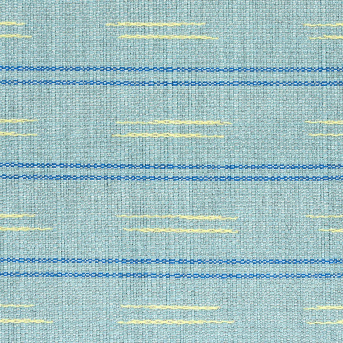 Schumacher 78580 Ainsley Stripe Indoor/Outdoor Sky fabric swatch