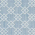 Schumacher 75562 Albert Fret Blue fabric swatch