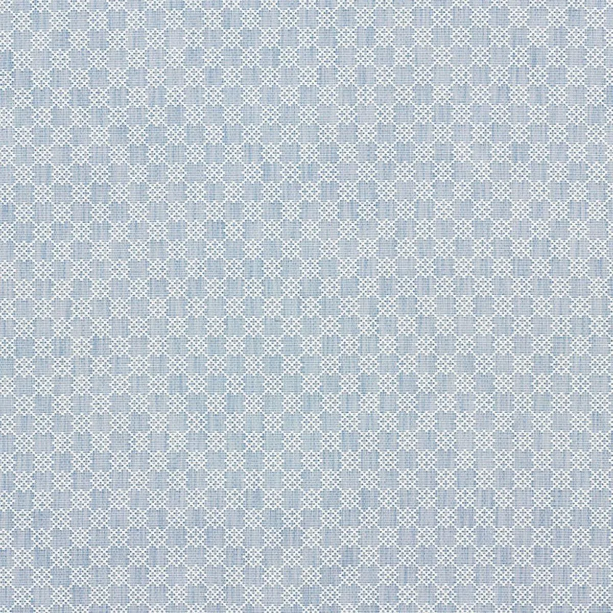 Schumacher 75562 Albert Fret Blue fabric swatch
