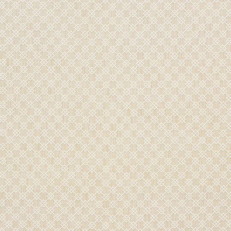 Schumacher 75560 Albert Fret Natural fabric swatch