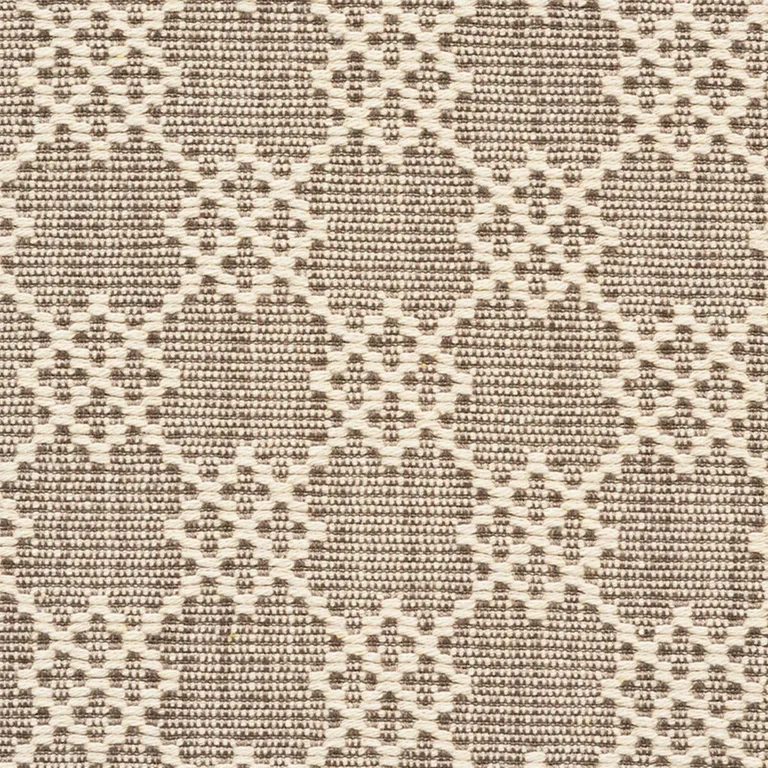 Schumacher 75561 Albert Fret Stone fabric swatch