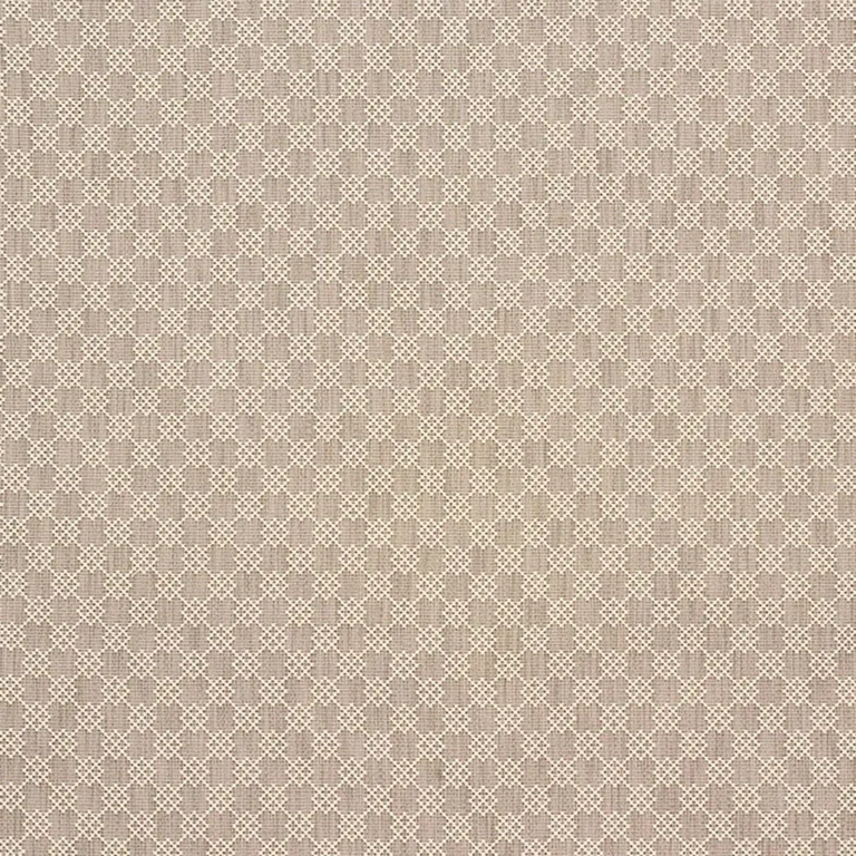 Schumacher 75561 Albert Fret Stone fabric swatch