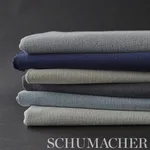 Schumacher 77803 Albert Performance Cotton Sky fabric swatch