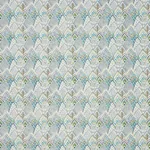 Schumacher 76311 Albizia Embroidery Blue & Green fabric swatch